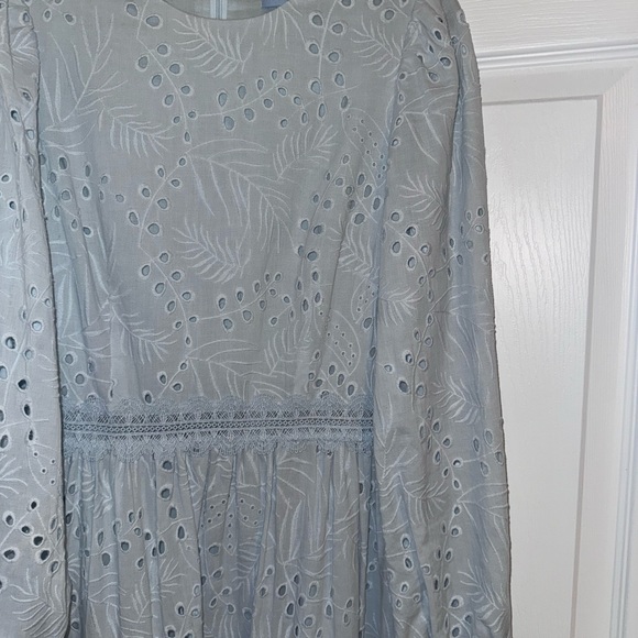 Antonio Melani x Born on Fifth Blue eyelet and lace dress - Picture 2 of 2